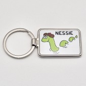 Oblong Metal Keyring NESSIE